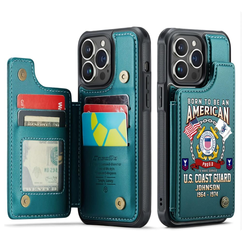 US Coast Guard, Life And Pride - Leather Flip Phone Case - Image 5