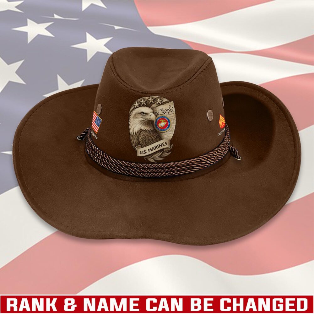US Marine Corps, Never Retreat, Never Surrender - Cowboy Hat