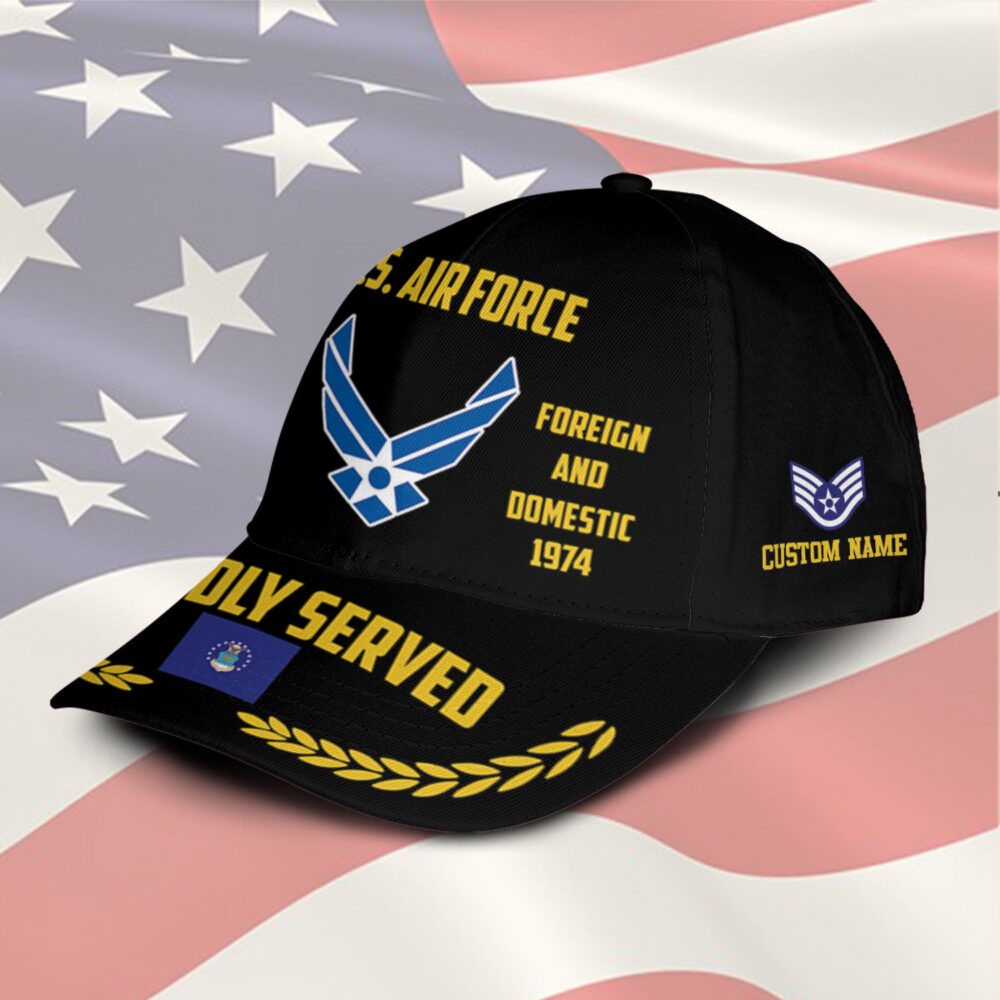 US Air Force, E 6 Air Force Technical Sergeant - Classic Cap - Image 2