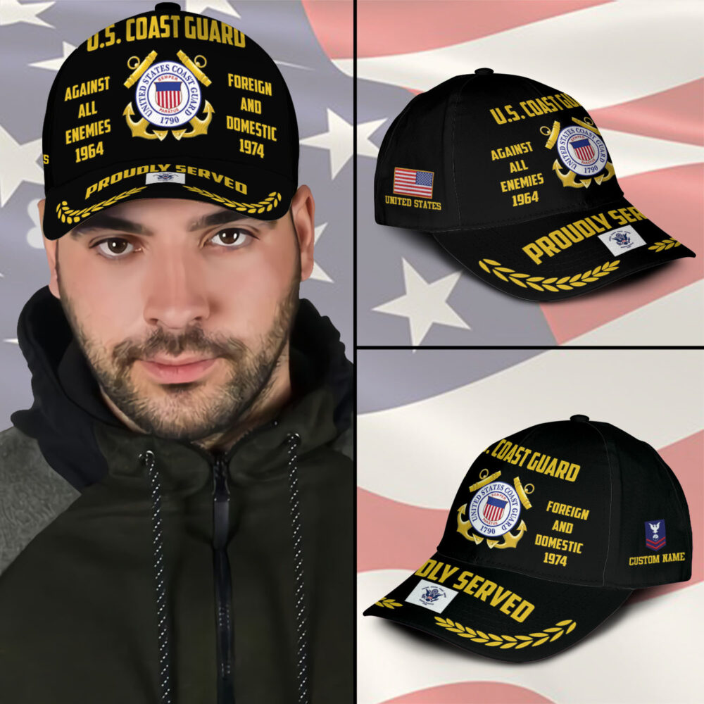 US Coast Guard, E 6 Gold - Classic Cap - Image 3