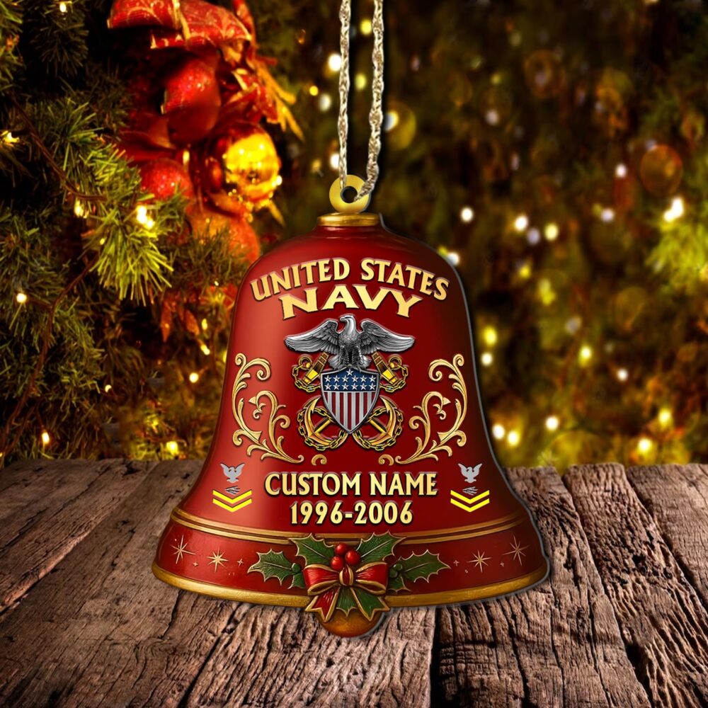 US Navy, Honor - Courage - Commitment - Wooden Ornament Pack 6 - Image 3