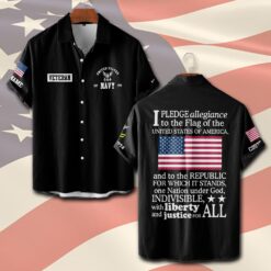 US Navy, Freedom Isn't Free - Short Sleeve Button Shirt