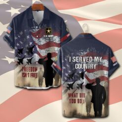 US Army, Duty, Honor, Country - Short Sleeve Button Shirt