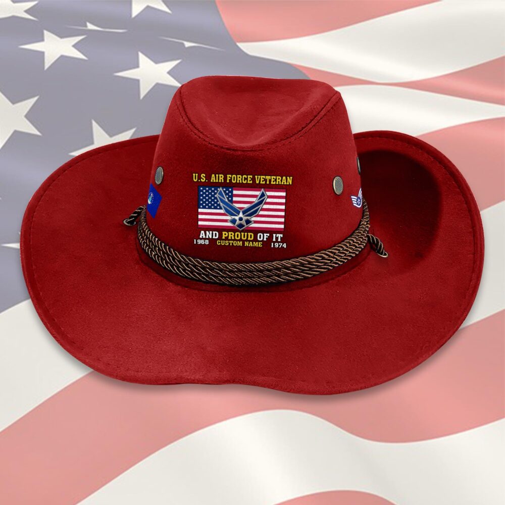 US Air Force , Honoring All Who Served - Cowboy Hat - Image 7