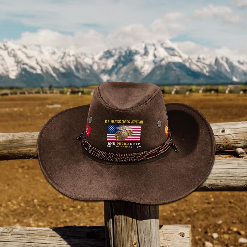 US Marine Corps, E 2 Marines Private First Class - Cowboy Hat - Image 4