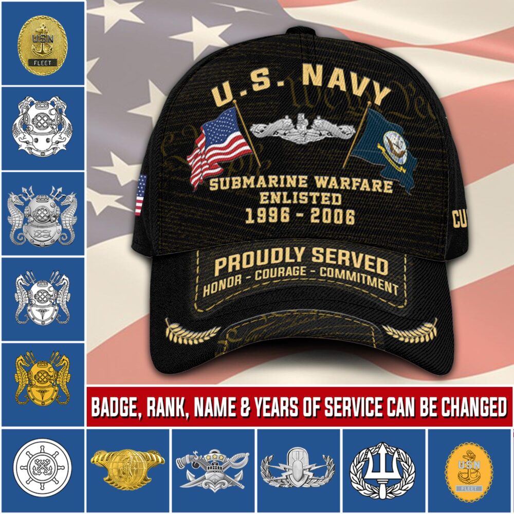 Navy Badge, No One Fights Alone - Classic Cap