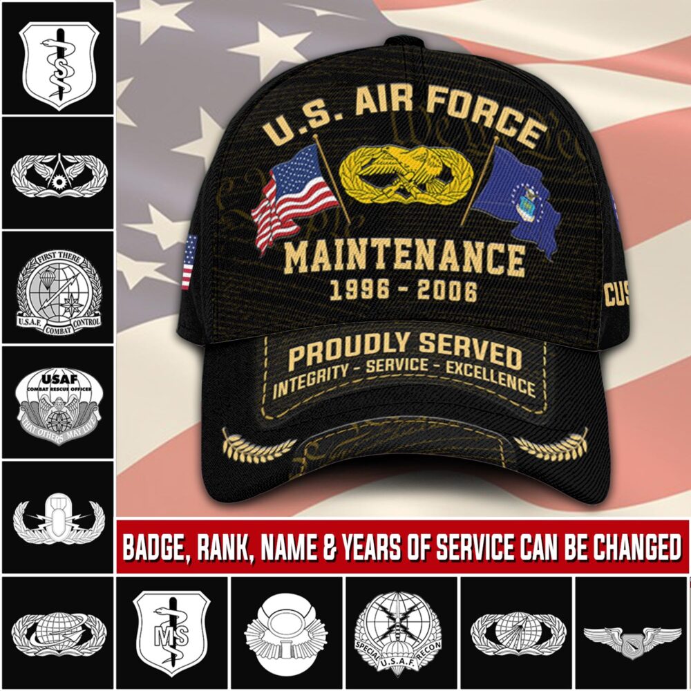 Air Force Badge, O 5 Air Force Lieutenant Colonel - Classic Cap