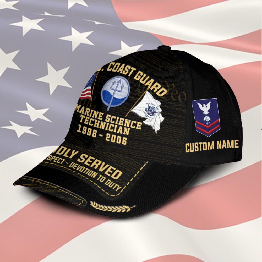 Coast Guard Rating, E 5 Red - Classic Cap - Image 2