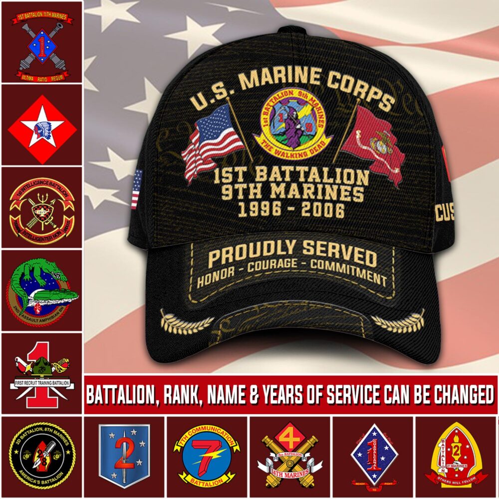 Marine Battalion, Honor, Duty, Service - Classic Cap