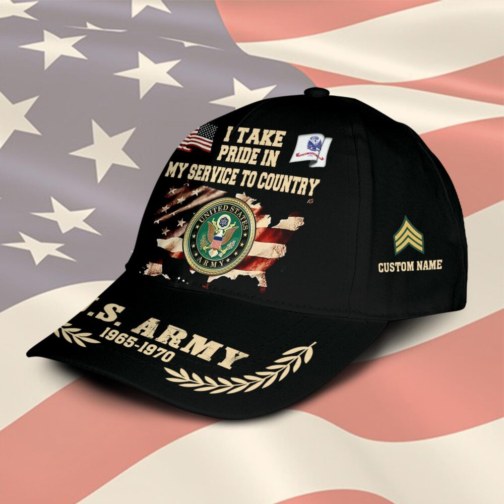 US Army, Proud Veteran - Classic Cap - Image 2