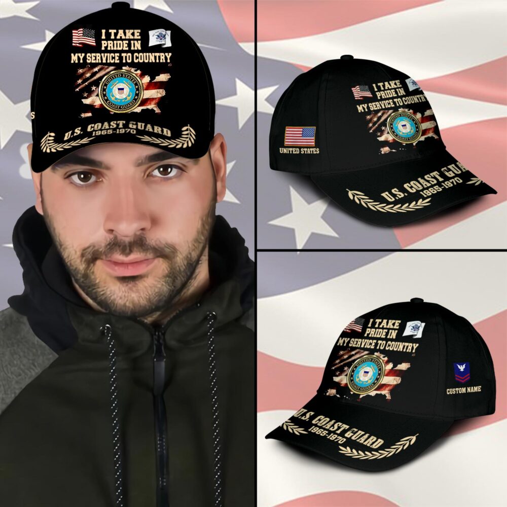 US Coast Guard, E 7 Gold - Classic Cap - Image 3