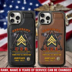 US Army, Proud To Have Served - Leather Flip Phone Case