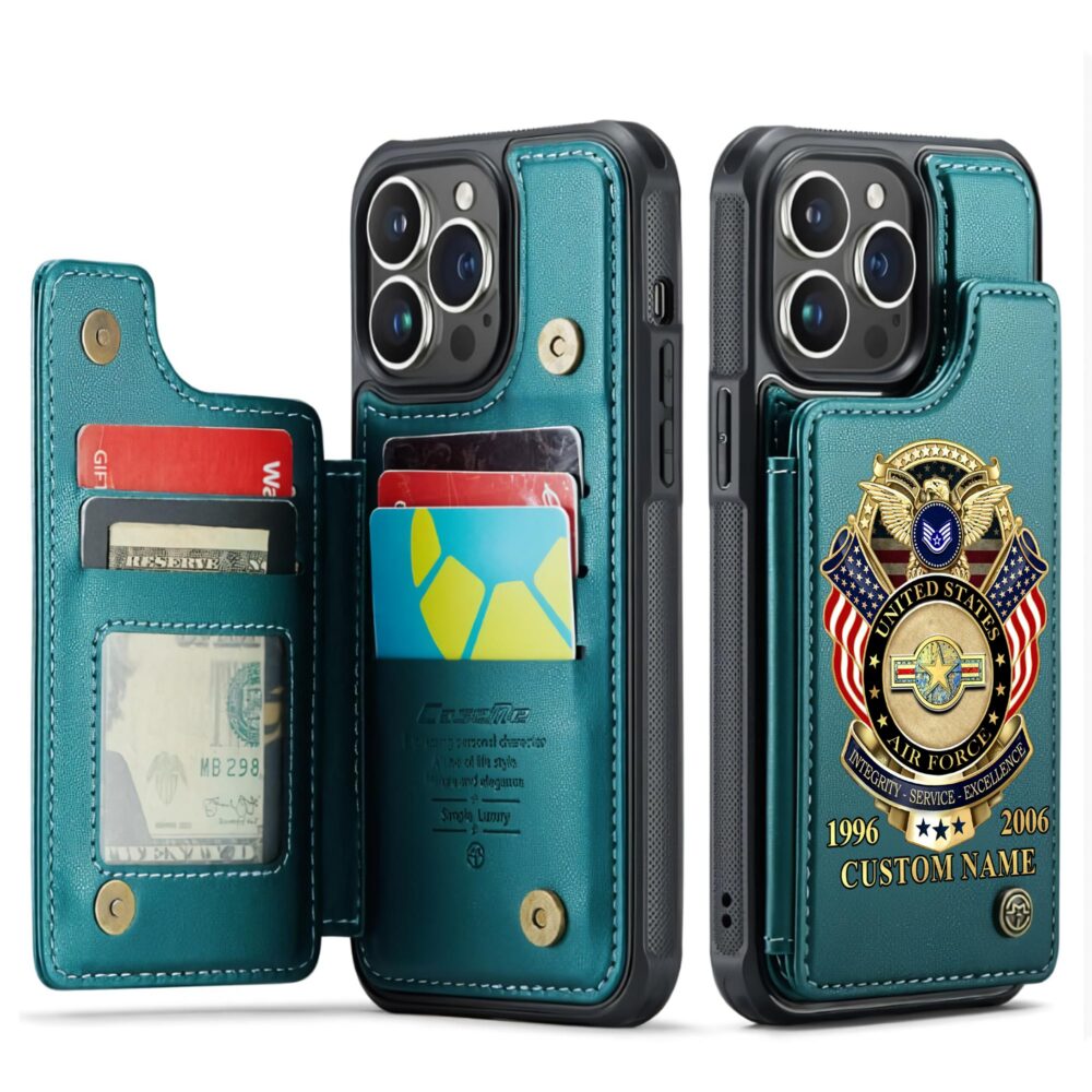 US Air Force , E 7 Air Force First Sergeant - Leather Flip Phone Case - Image 5