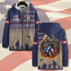 US Coast Guard, E 2 Blue - Zip Hoodie