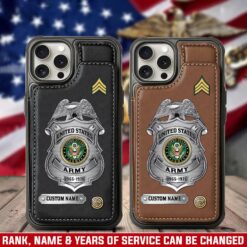 US Army, Life And Pride - Leather Flip Phone Case