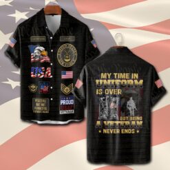 US Air Force , Service Before Self - Short Sleeve Button Shirt