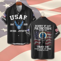 US Air Force , Lest We Forget - Short Sleeve Button Shirt