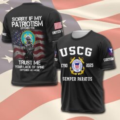 US Coast Guard, Honor, Duty, Service - T-Shirt