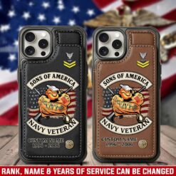 US Navy, No One Gets Left Behind - Leather Flip Phone Case