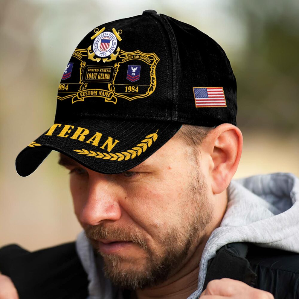 US Coast Guard, No One Fights Alone - Classic Cap - Image 3