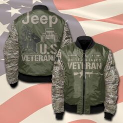 US Army, Proud Veteran - Bomber Jacket