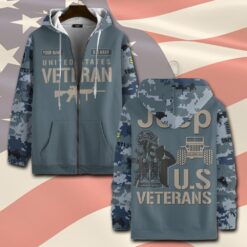 US Navy, E 7 Gold - Zip Hoodie