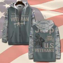 US Air Force , E 8 Air Force Senior Master Sergeant - Zip Hoodie