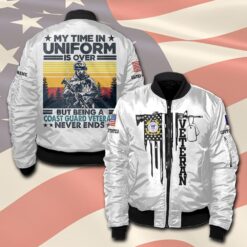 US Coast Guard, E 6 Gold - Bomber Jacket