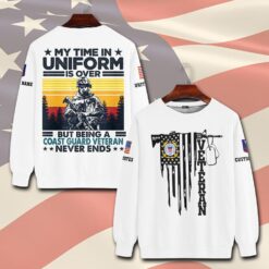 US Coast Guard, E 3 White - Sweatshirt