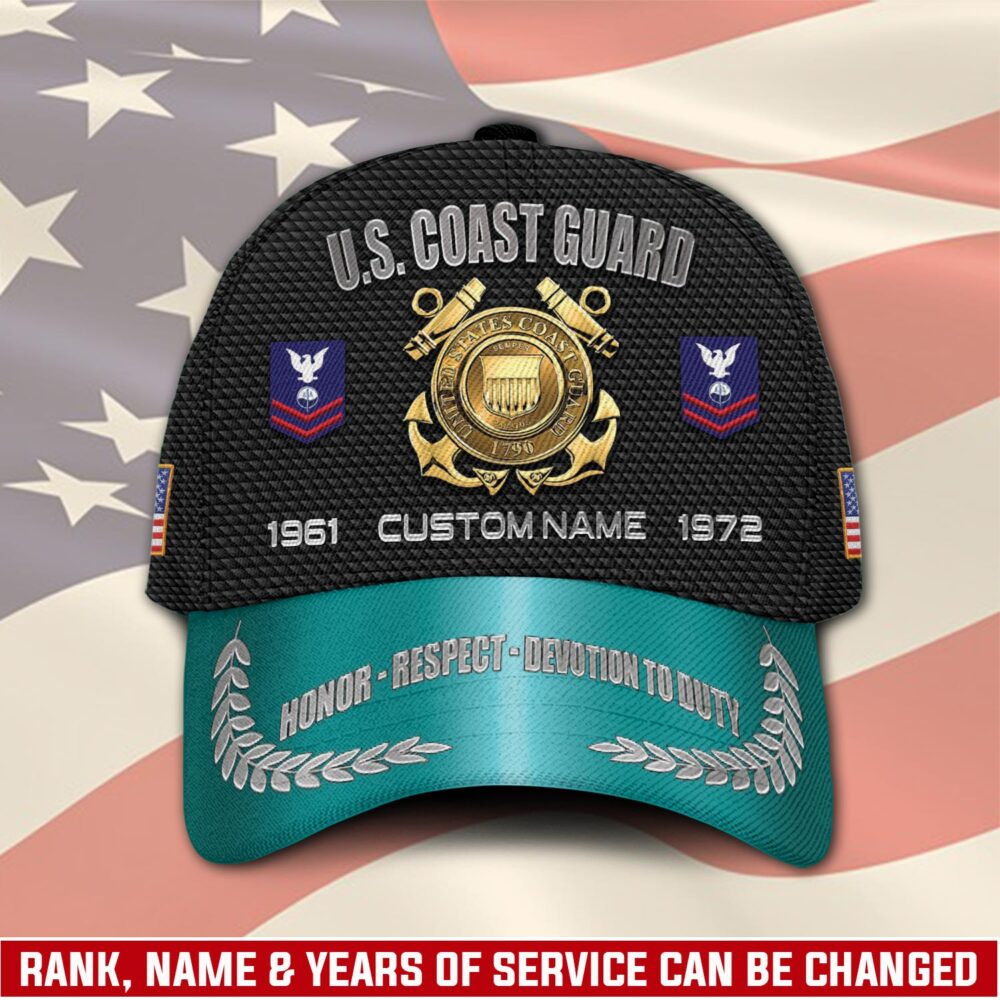 US Coast Guard, E 4 Gold - Classic Cap
