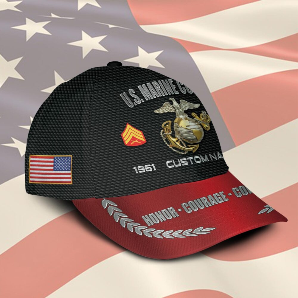 US Marine Corps, E 3 Marines Lance Corporal - Classic Cap - Image 2