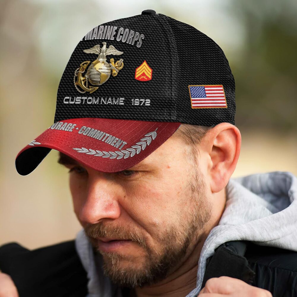 US Marine Corps, E 3 Marines Lance Corporal - Classic Cap - Image 3