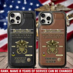 US Navy, Life And Pride - Leather Flip Phone Case
