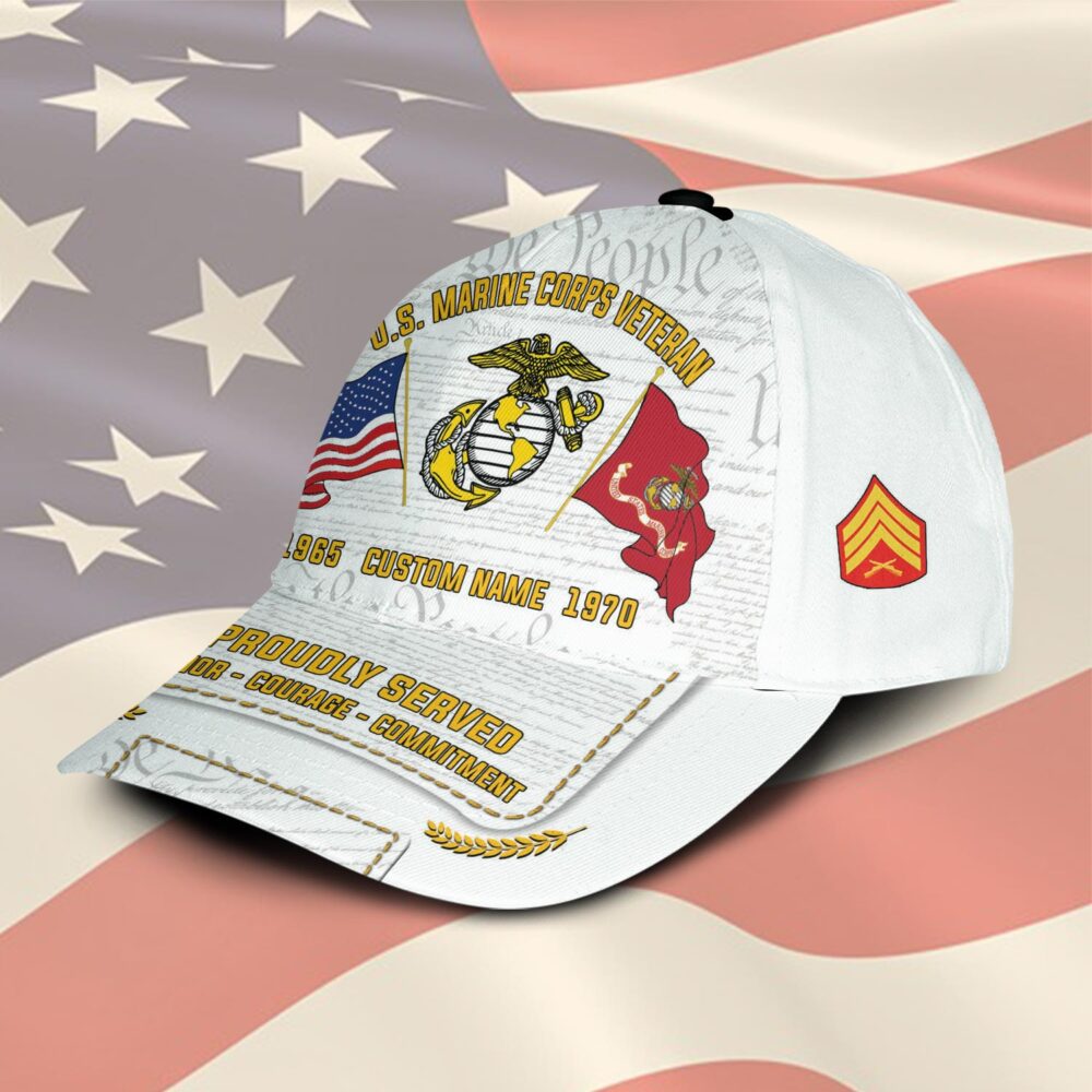 US Marine Corps, E 3 Marines Lance Corporal - Classic Cap - Image 2