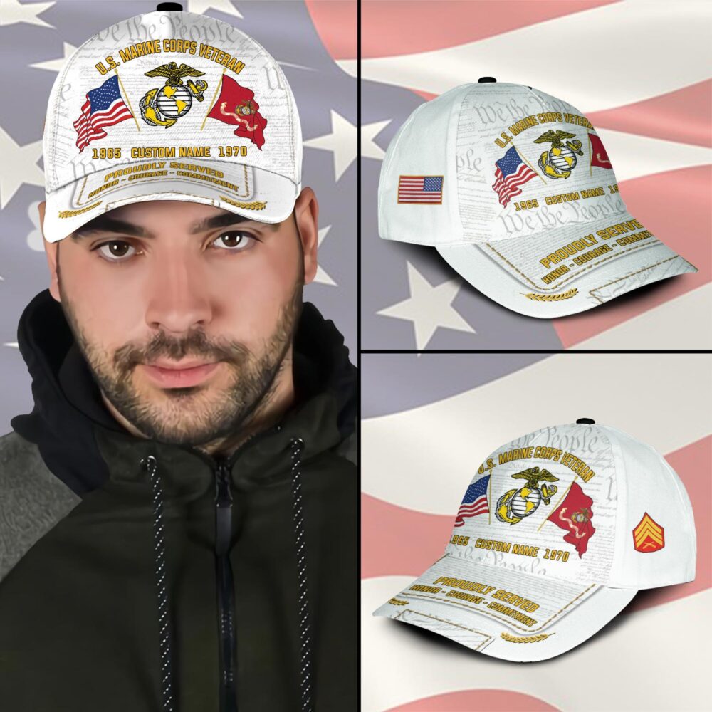 US Marine Corps, E 3 Marines Lance Corporal - Classic Cap - Image 3