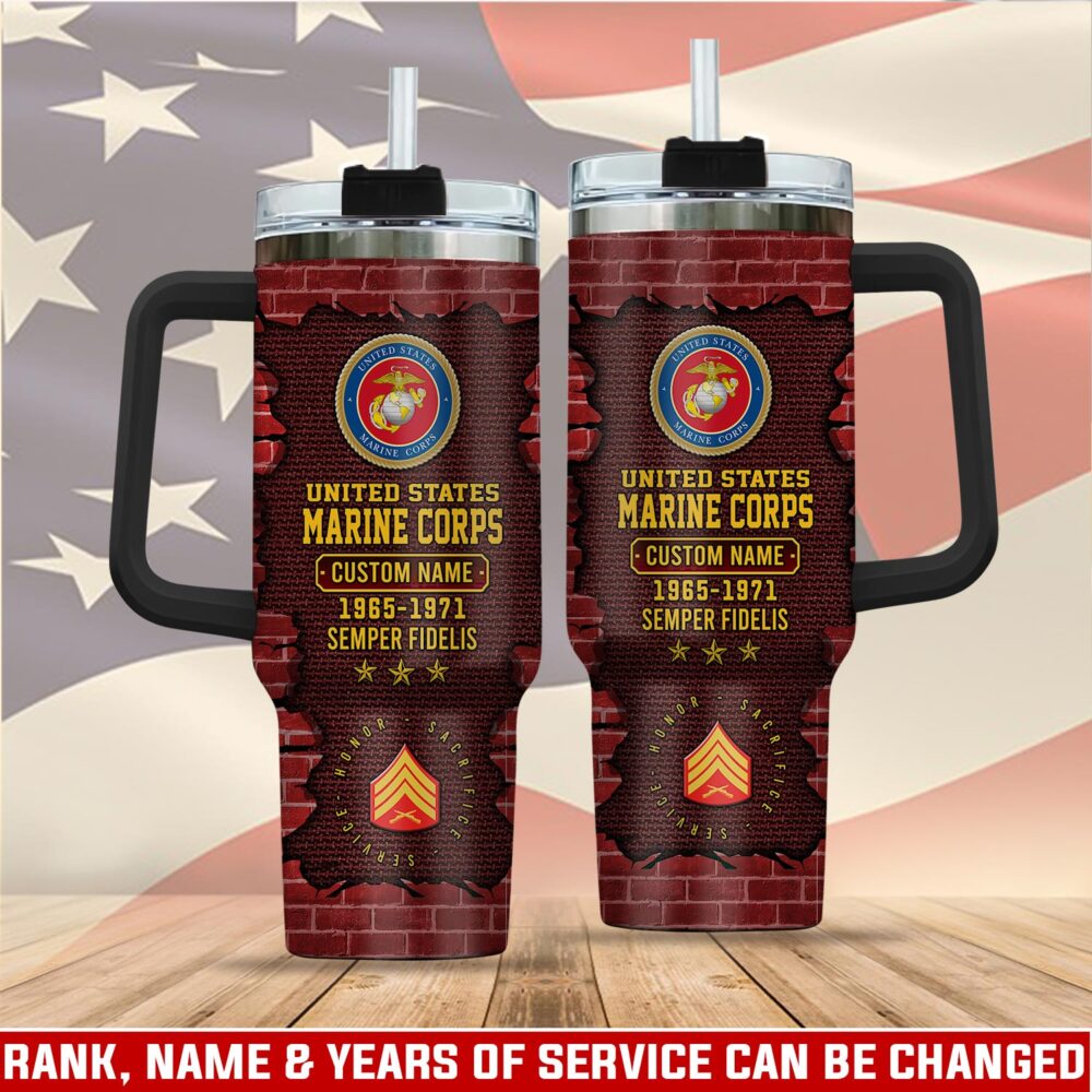 US Marine Corps, The Jarheads - Stainless Steel Tumbler 40oz