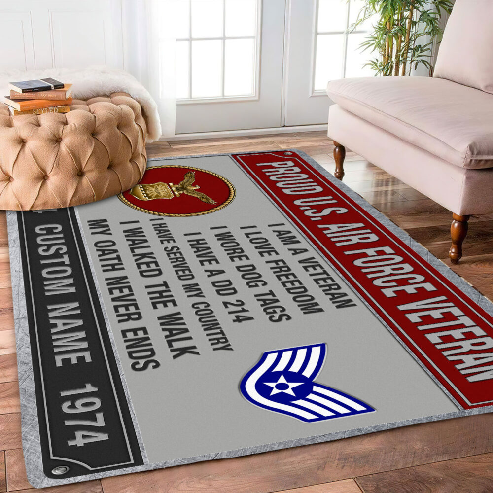 US Air Force, O 6 Air Force Colonel - Rug 39x60in - Image 2