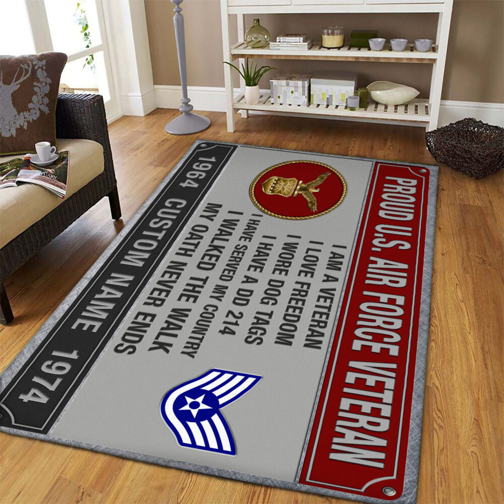US Air Force, O 6 Air Force Colonel - Rug 39x60in - Image 3