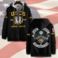 US Coast Guard, Proud To Have Served - Zip Hoodie
