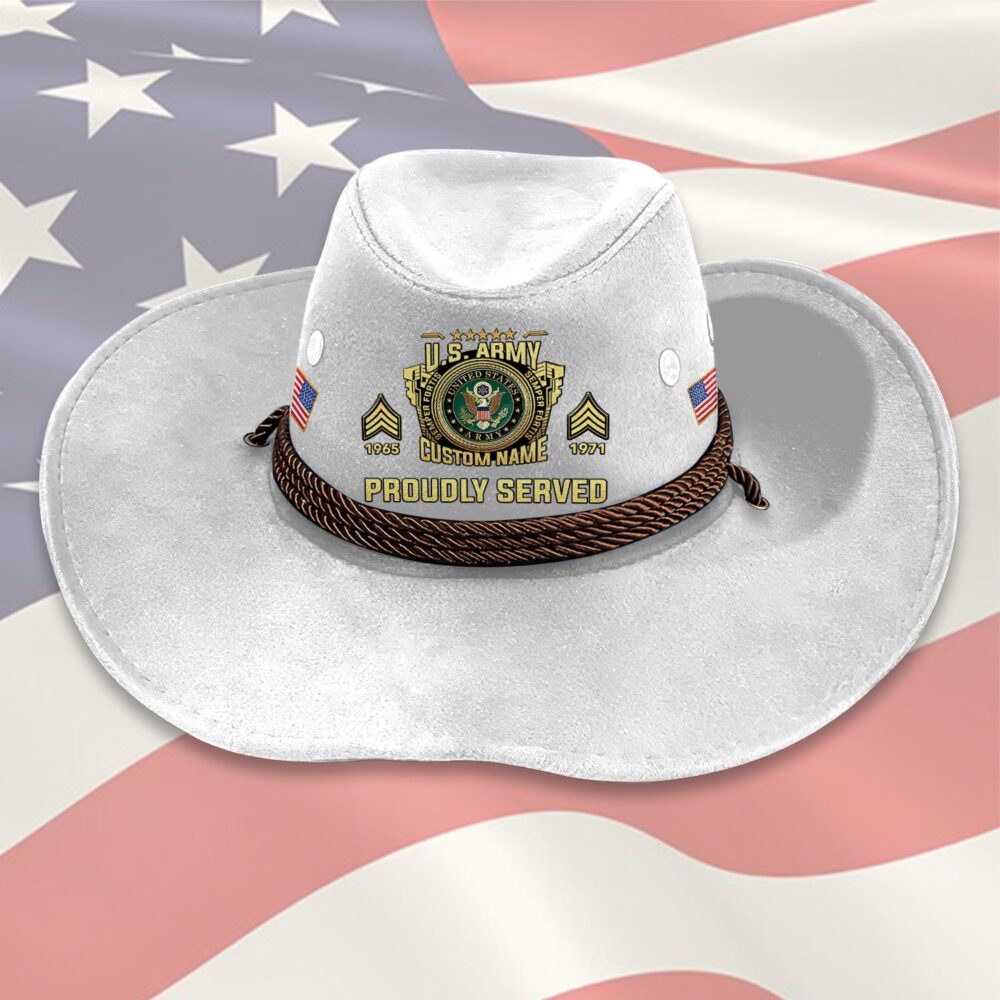 US Army, O 2 Army First Lieutenant - Cowboy Hat - Image 6