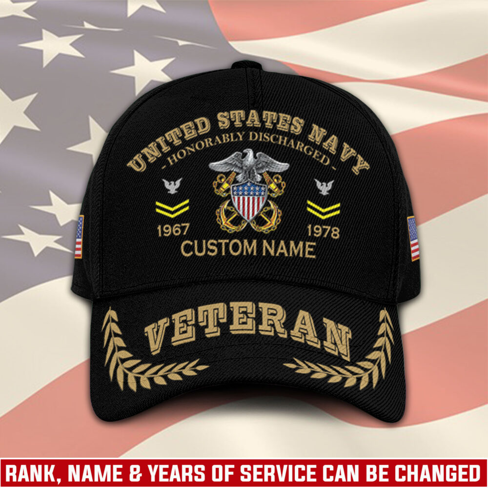 US Navy, E 8 Gold - Classic Cap