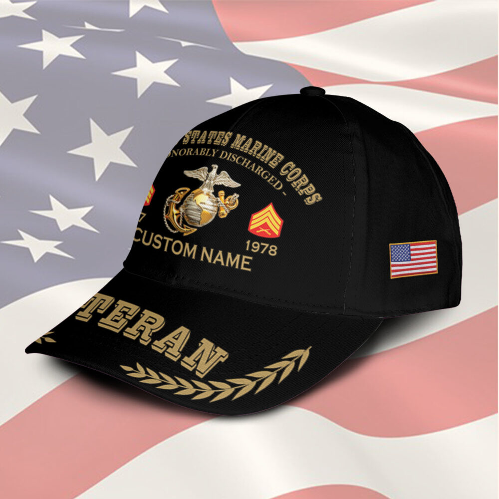 US Marine Corps, Duty, Honor, Country - Classic Cap - Image 2