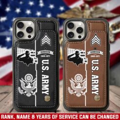 US Army, Served With Pride - Leather Flip Phone Case