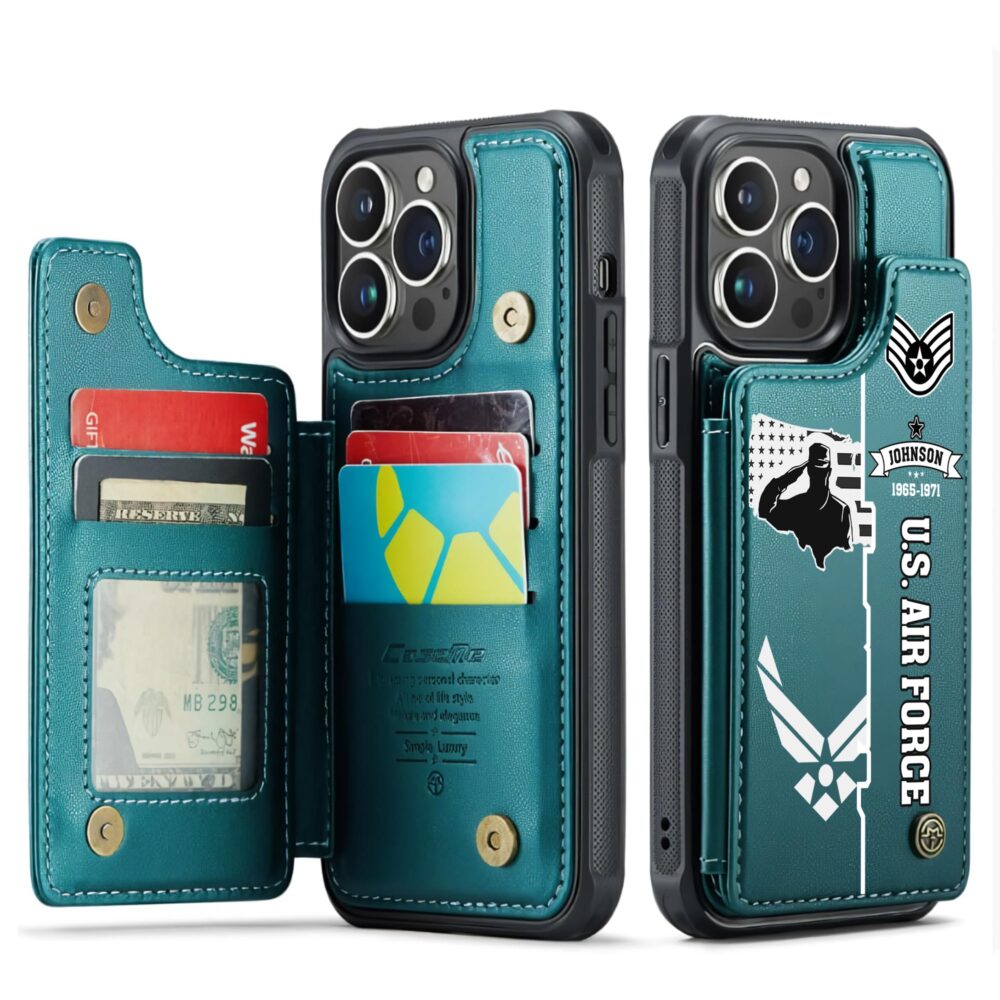US Air Force , We Own The Sky - Leather Flip Phone Case - Image 5