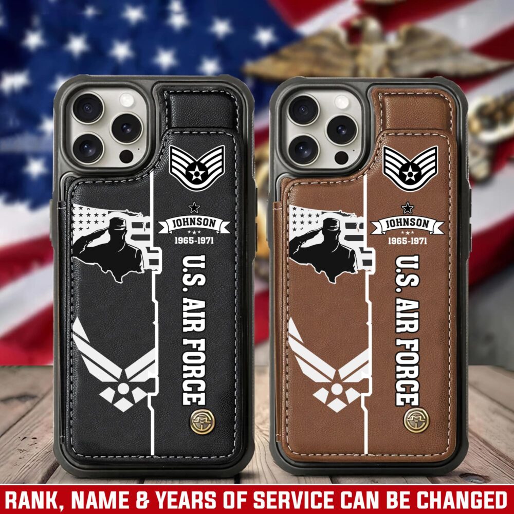 US Air Force , We Own The Sky - Leather Flip Phone Case