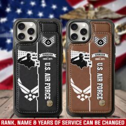 US Air Force , We Own The Sky - Leather Flip Phone Case