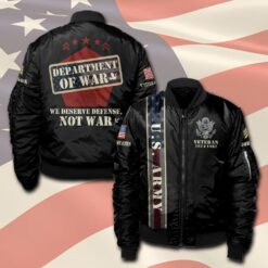 US Army, Land Of The Free, Because Of The Brave - Bomber Jacket
