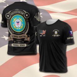 US Coast Guard, American By Birth, Veteran By Choice - T-Shirt