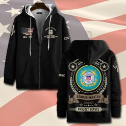 US Coast Guard, Honor The Fallen - Zip Hoodie