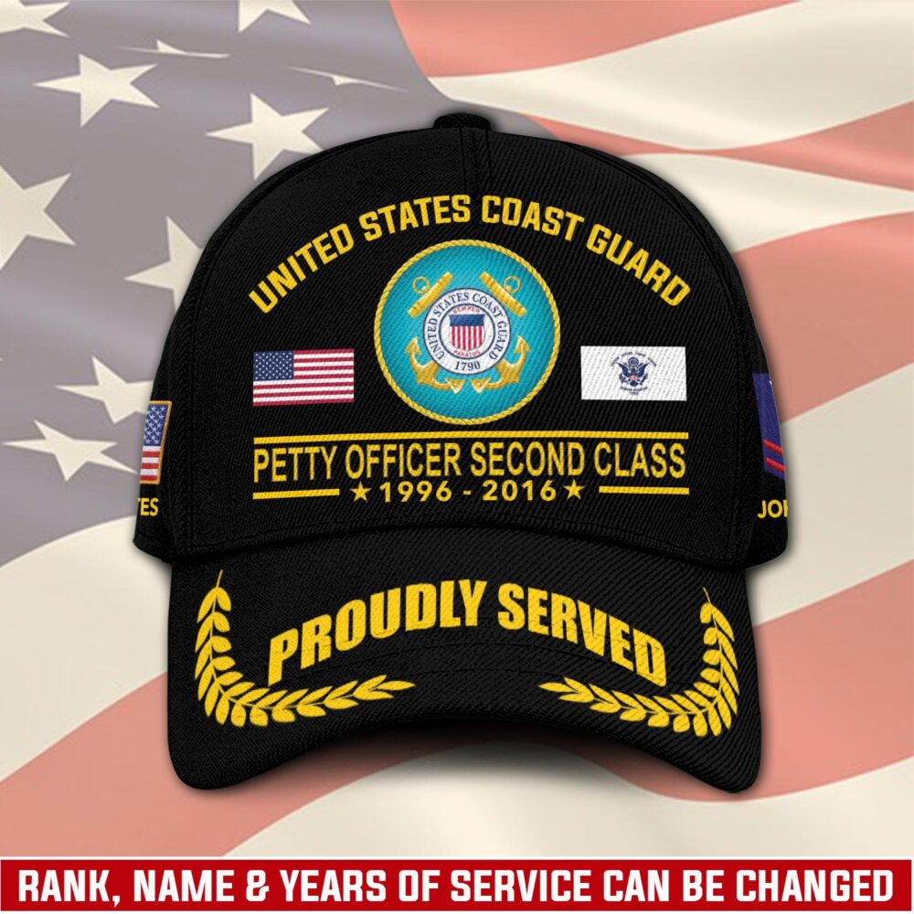 US Coast Guard, Proud To Have Served - Classic Cap